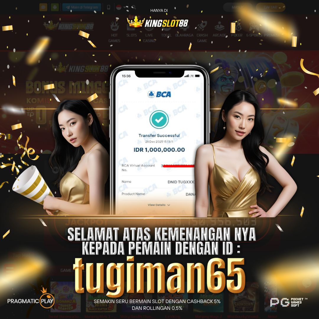 SELAMAT ATAS KEMENANGANNYA UNTUK ID :tugiman65